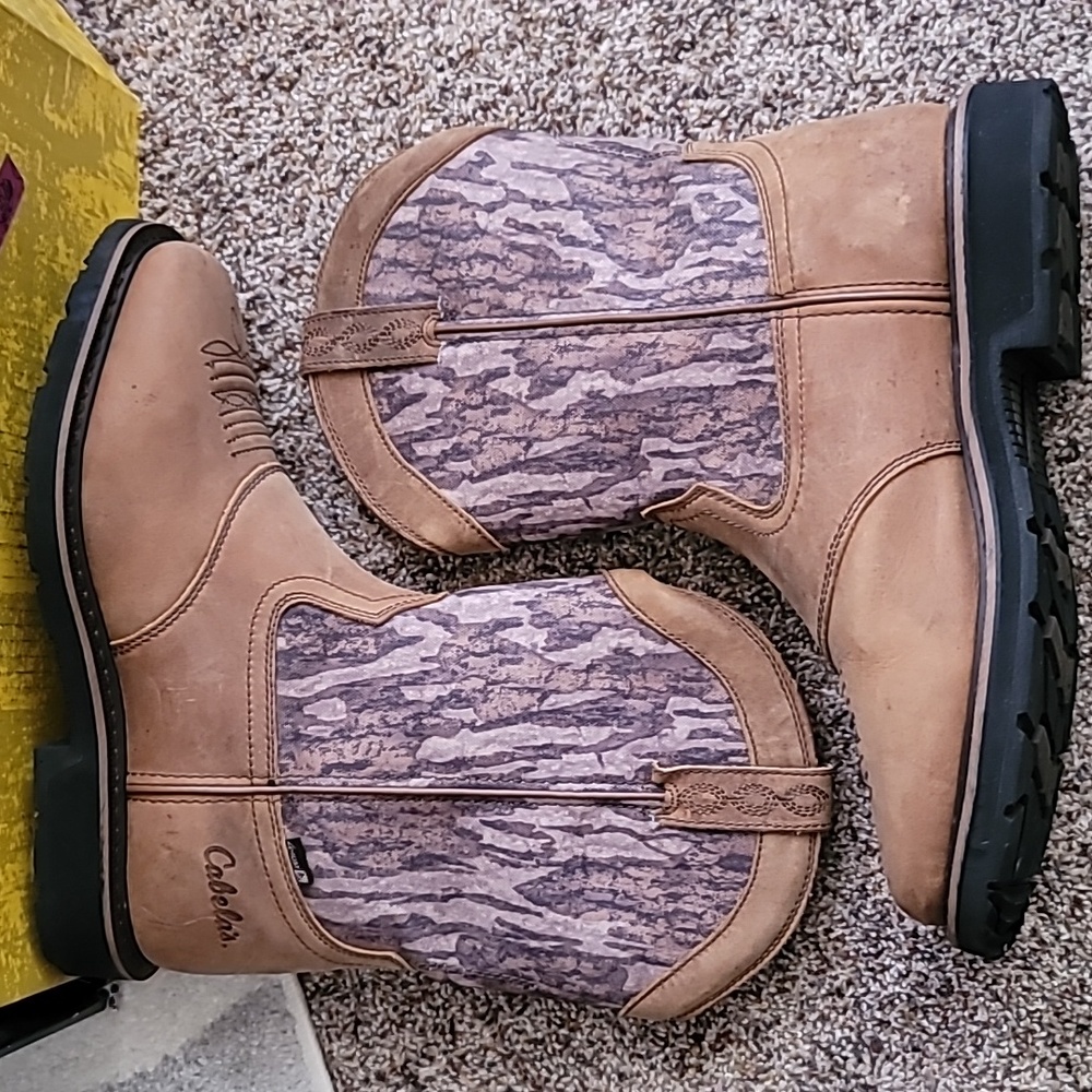 Cabela's Pinedale Camo waterproof Western boot Square toe sz 10.5D - Picture 3 of 12